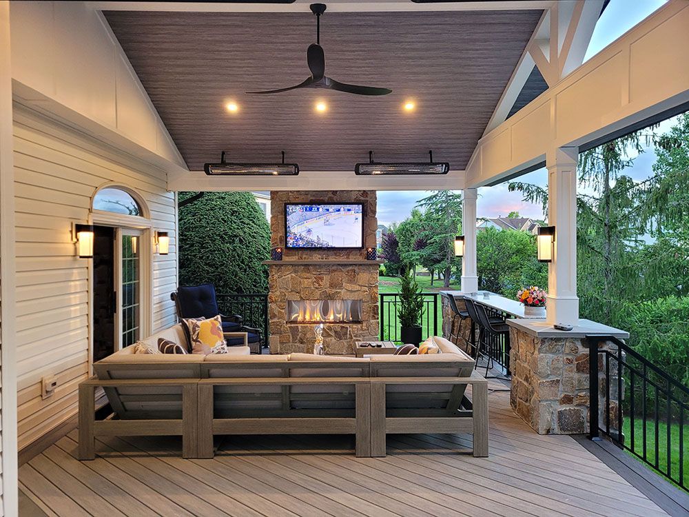 Timber pavilion and outdoor kitchen
