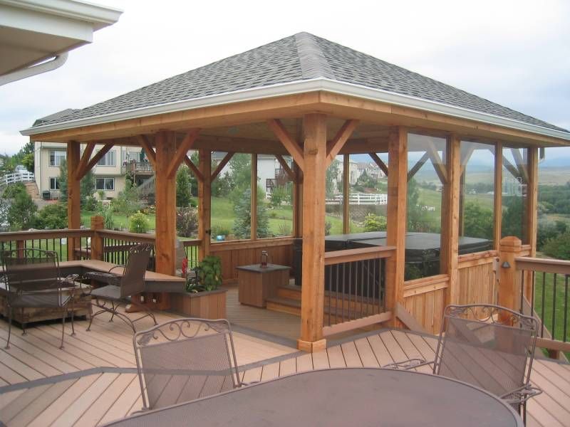 Screened Backyard Gazebo by SCPC Construction